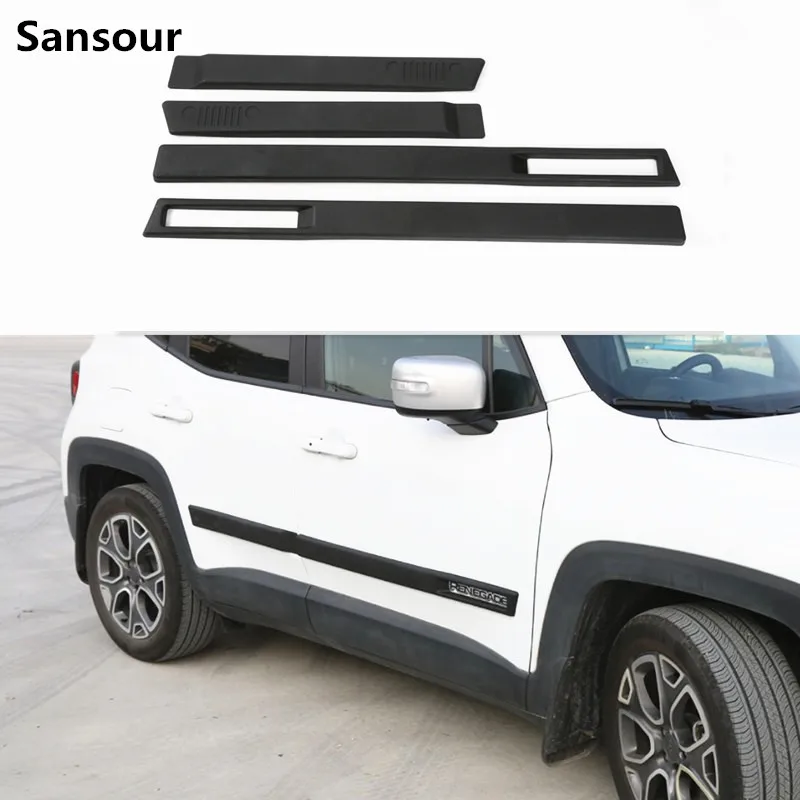 Sansour New ABS Body Side Moulding Door Cover Trim Kit Molding Protector Car Styling Mouldings for Jeep Renegade 2015 up
Sansour New ABS Body Side Moulding Door Cover Trim Kit Molding Protector Car Styling Mouldings for Jeep Renegade 2015 up