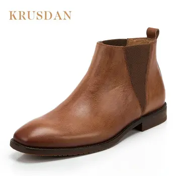 2018 New Fashion Men Ankle Boots Genuine Leather Autumn winter ankle boots Handmade shoes male Chelsea Men Boot bota masculina
2018 New Fashion Men Ankle Boots Genuine Leather Autumn winter ankle boots Handmade shoes male Chelsea Men Boot bota masculina
