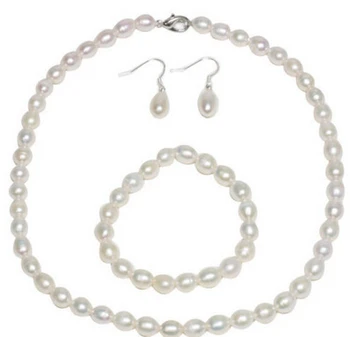Jewelry 001320 GENUINE REAL WHITE FRESHWATER PEARL NECKLACE BRACELET EARRING PEARL SET
Jewelry 001320 GENUINE REAL WHITE FRESHWATER PEARL NECKLACE BRACELET EARRING PEARL SET
