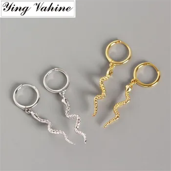ying Vahine Women's Punk Style Animal Snake Earring 100% 925 Sterling Silver Snakelike Pendant Stud Earrings for Women
ying Vahine Women's Punk Style Animal Snake Earring 100% 925 Sterling Silver Snakelike Pendant Stud Earrings for Women