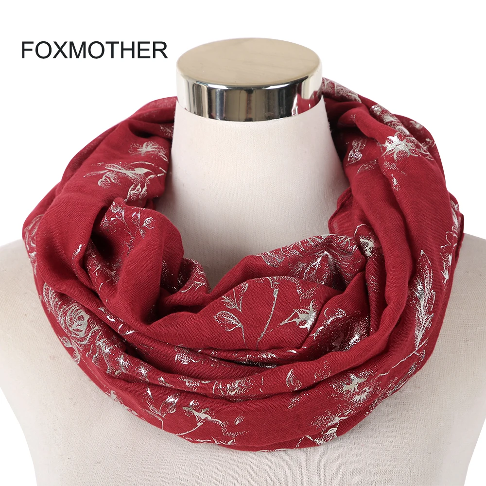 FOXMOTHER New Design Winter Shiny Pink Grey Foil Sliver Flower Scarves Loop Snood Wrap Echarpe Bufanda Floral Shawl Scarf Women
FOXMOTHER New Design Winter Shiny Pink Grey Foil Sliver Flower Scarves Loop Snood Wrap Echarpe Bufanda Floral Shawl Scarf Women
