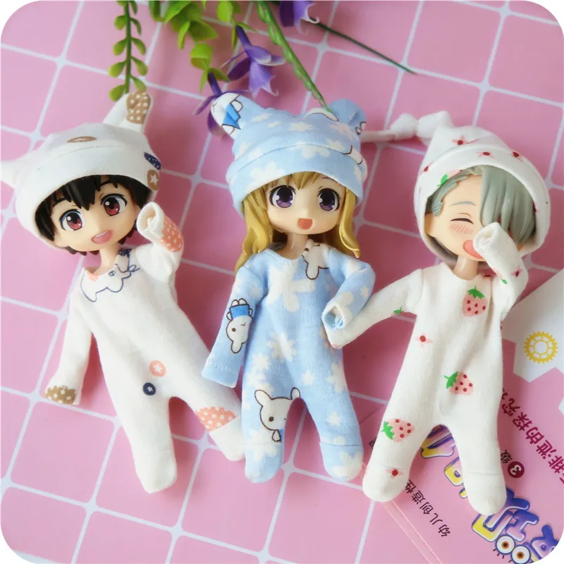 New 2PCS/set Cute ob11 Dolls Clothing Jumpsuits 3 Styles Pajamas with hat for OB11 1/12 bjd Dolls Accessories Clothes for dolls
New 2PCS/set Cute ob11 Dolls Clothing Jumpsuits 3 Styles Pajamas with hat for OB11 1/12 bjd Dolls Accessories Clothes for dolls