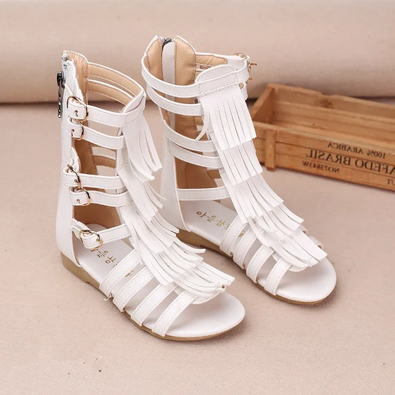 Children's summer 2018 girls sandals shoes tall canister fringed boots cool girl hollow Open toe sandals Roman
Children's summer 2018 girls sandals shoes tall canister fringed boots cool girl hollow Open toe sandals Roman