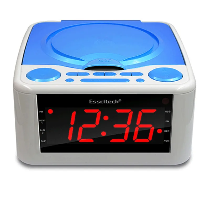 Clocked cd drive CD player, stereo speakers alarm clock usb prenatal Zaojiao / WMA music FM radio aux input headphone output MP3
Clocked cd drive CD player, stereo speakers alarm clock usb prenatal Zaojiao / WMA music FM radio aux input headphone output MP3