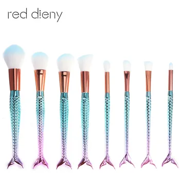 2017 10PCS Mermaid Fish Scale Brush Fishtail Bottom Brush Powder Blush Makeup Cosmetic Brush pincel maquiagem sereia
2017 10PCS Mermaid Fish Scale Brush Fishtail Bottom Brush Powder Blush Makeup Cosmetic Brush pincel maquiagem sereia