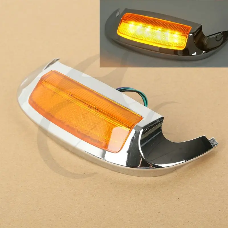 Front LED Fender Tip Amber Light For Harley Electra Road Glide Ultra Limited 2009-up FLTRU 16
Front LED Fender Tip Amber Light For Harley Electra Road Glide Ultra Limited 2009-up FLTRU 16