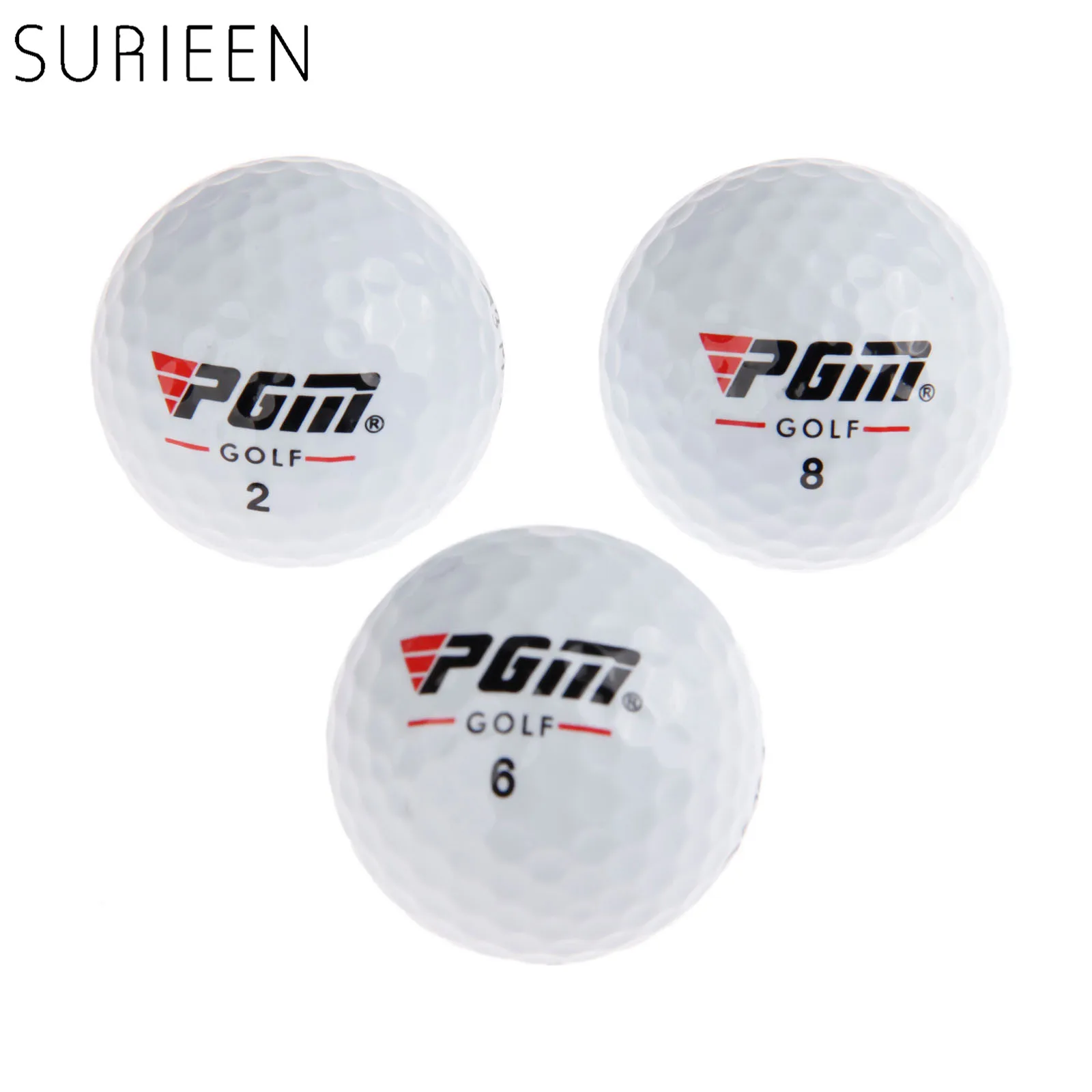 SURIEEN White 3pcs Golf Competition Balls 3 Layers High Quality Game Balls 42.6mm Diameter Synthetic Rubber Golf Training Balls
SURIEEN White 3pcs Golf Competition Balls 3 Layers High Quality Game Balls 42.6mm Diameter Synthetic Rubber Golf Training Balls