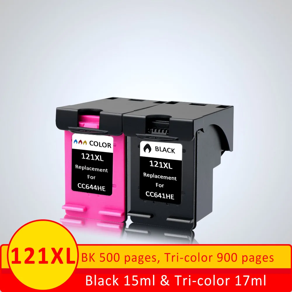 XiangYu 2Pcs 121xl Refilled Ink Cartridges Replacement For HP 121 121XL Ink Cartridge for Printer D2563 F4283 F2423 F4213
XiangYu 2Pcs 121xl Refilled Ink Cartridges Replacement For HP 121 121XL Ink Cartridge for Printer D2563 F4283 F2423 F4213