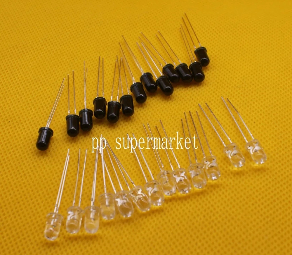 10-1000pairs5mm 940nm IR LED Assorted Infrared Emitter And IR Receiver Diodes 5mm 940nm IR Infrared LED Diode LED Lamp
10-1000pairs5mm 940nm IR LED Assorted Infrared Emitter And IR Receiver Diodes 5mm 940nm IR Infrared LED Diode LED Lamp