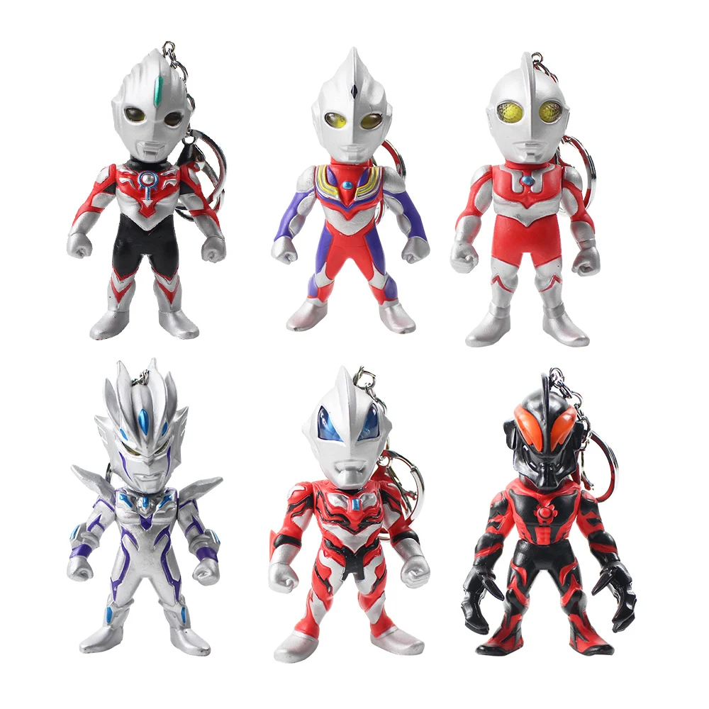 6pcs/lot Ultraman Figure Toys Jack Tiga Orb Geed Belial Anime Keychains Pendants
6pcs/lot Ultraman Figure Toys Jack Tiga Orb Geed Belial Anime Keychains Pendants