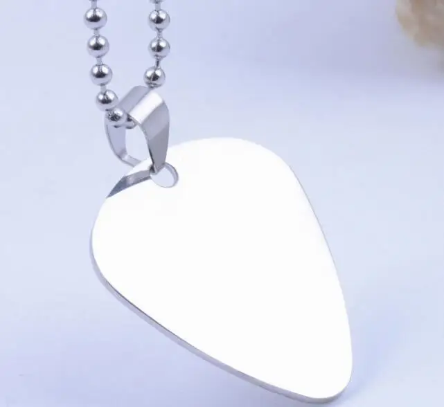 guitar picks shape silver color blank shiny effect dog tag stainless steel jewelry engraved pendants name initials necklace gift
guitar picks shape silver color blank shiny effect dog tag stainless steel jewelry engraved pendants name initials necklace gift