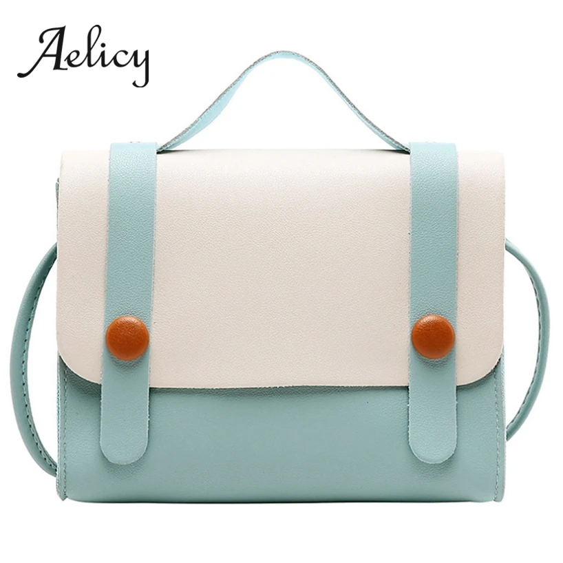 Aelicy Simple Fashion Handbag Women Hit Color Messenger Bag Flap Sling Shoulder Bag Female Square Crossbody Leather Handbag New
Aelicy Simple Fashion Handbag Women Hit Color Messenger Bag Flap Sling Shoulder Bag Female Square Crossbody Leather Handbag New
