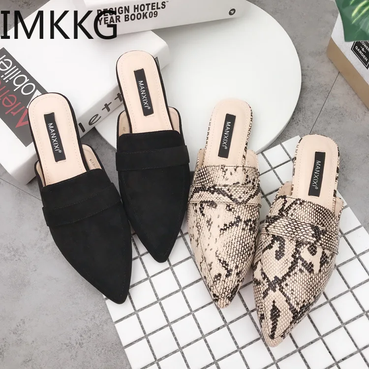 Summer Flats Mules Lady Sandals Slippers Serpentine Slip On Pointed Toe Women Mules Outdoor Slipper Shoes Woman Slides Q00124
Summer Flats Mules Lady Sandals Slippers Serpentine Slip On Pointed Toe Women Mules Outdoor Slipper Shoes Woman Slides Q00124