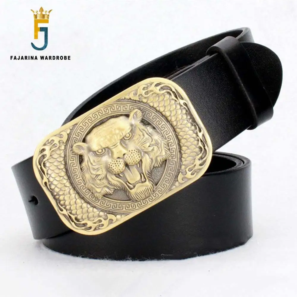 Top Quality Designer Mens Tiger Head Dragon Pattern Brass Smooth Buckle Man Belts Cowskin Leather Men's Belt for Men NW0150
Top Quality Designer Mens Tiger Head Dragon Pattern Brass Smooth Buckle Man Belts Cowskin Leather Men's Belt for Men NW0150