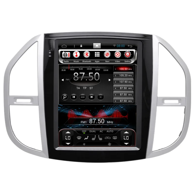 12.1" Tesla Vertical Screen Autoradio Android Car Radio DVD GPS Audio Sat Nav for Mercedes Benz Vito Metris 2015 2016 2017 2018
12.1" Tesla Vertical Screen Autoradio Android Car Radio DVD GPS Audio Sat Nav for Mercedes Benz Vito Metris 2015 2016 2017 2018