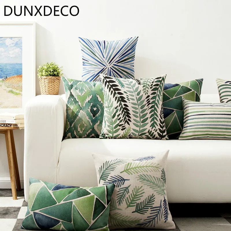 DUNXDECO Cushion Cover Sofa Decorative Pillow Case Nordic Fresh Garden Love Summer Style Geometric Green Leaves Print Decor
DUNXDECO Cushion Cover Sofa Decorative Pillow Case Nordic Fresh Garden Love Summer Style Geometric Green Leaves Print Decor
