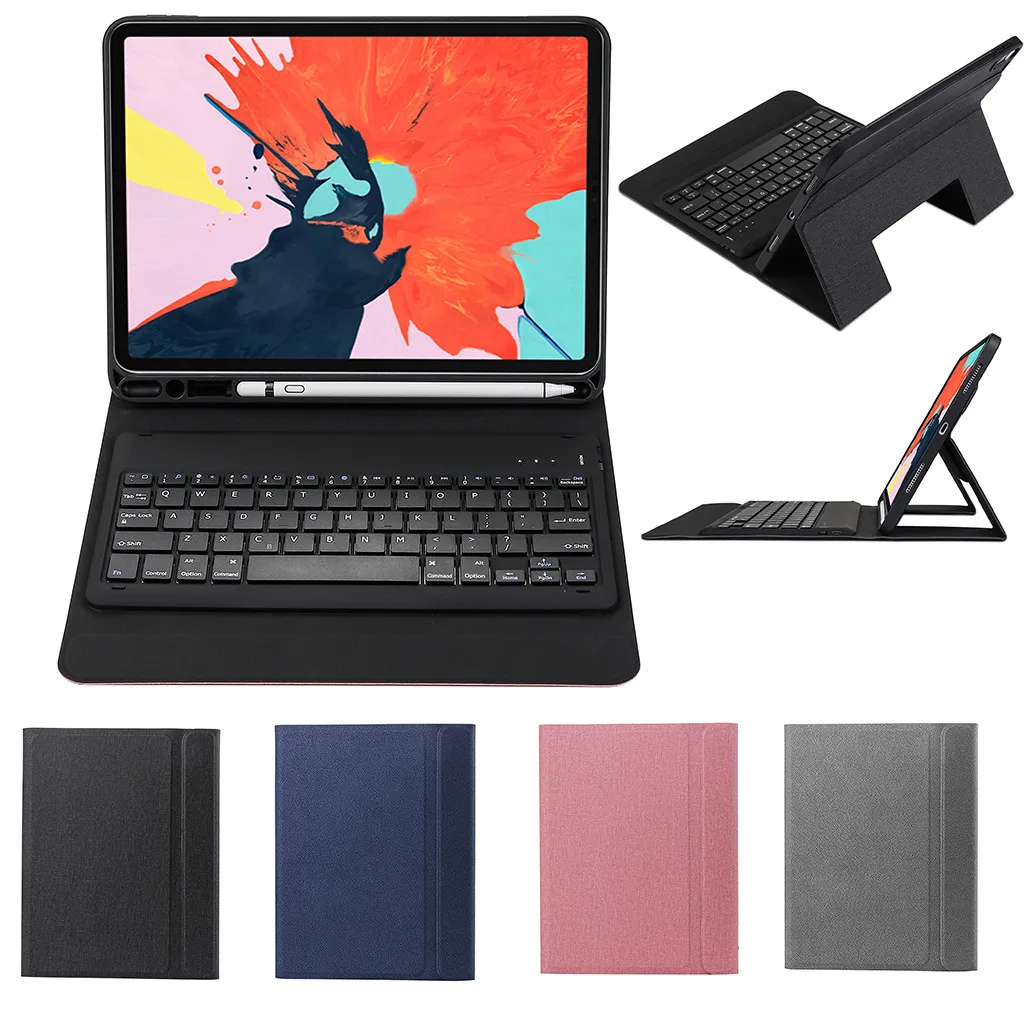 VOBERRY Keyboard Wireless Removable Colorful Bluetooth Keyboard For Ipad Pro 11 Inch PU Leather Case Cover With Pen Slot #2
VOBERRY Keyboard Wireless Removable Colorful Bluetooth Keyboard For Ipad Pro 11 Inch PU Leather Case Cover With Pen Slot #2
