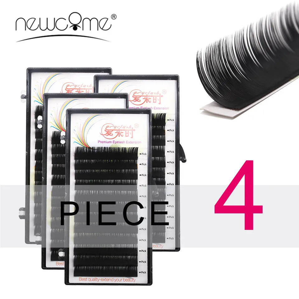 NEWCOME Luxury 4 Trays Individual Eyelash Extensions 0.05 Thickness B C D Curl Korea Silk Lashes False Eyelash Extensions
NEWCOME Luxury 4 Trays Individual Eyelash Extensions 0.05 Thickness B C D Curl Korea Silk Lashes False Eyelash Extensions