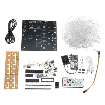 NEW Upgraded Version 3D Light Cube Kit 8x8x8 Blue LED MP3 Music Spectrum DIY Electronic Kit Module With 3W Amplifier+3W Speaker
NEW Upgraded Version 3D Light Cube Kit 8x8x8 Blue LED MP3 Music Spectrum DIY Electronic Kit Module With 3W Amplifier+3W Speaker