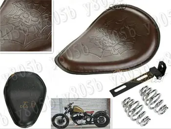 New Skull Leather Solo Spring Seat & Mounting Bracket For Honda Yamaha Suzuki Kawasaki Sport Bobber Custom Chopper Cruisers
New Skull Leather Solo Spring Seat & Mounting Bracket For Honda Yamaha Suzuki Kawasaki Sport Bobber Custom Chopper Cruisers