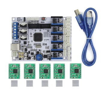 3D Printer GT2560 Control Board Support ATmega2560 Ultimaker Dual Extruder Power+5PCS A4988 Driver with Heatsinks RepRap
3D Printer GT2560 Control Board Support ATmega2560 Ultimaker Dual Extruder Power+5PCS A4988 Driver with Heatsinks RepRap