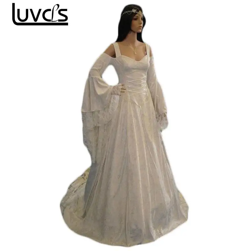 LUVCLS Women Dresses Cosplay Medieval Renaissance Classical Ball Gown Tube Flare Sleeve Drawstring Girdle Waist High Waist Dress
LUVCLS Women Dresses Cosplay Medieval Renaissance Classical Ball Gown Tube Flare Sleeve Drawstring Girdle Waist High Waist Dress