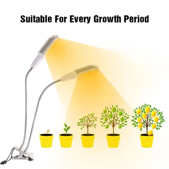Full Spectrum Dual Head LED Plant Flower Grow Light Lamp UV IR Lights Clip Green House Light
Full Spectrum Dual Head LED Plant Flower Grow Light Lamp UV IR Lights Clip Green House Light