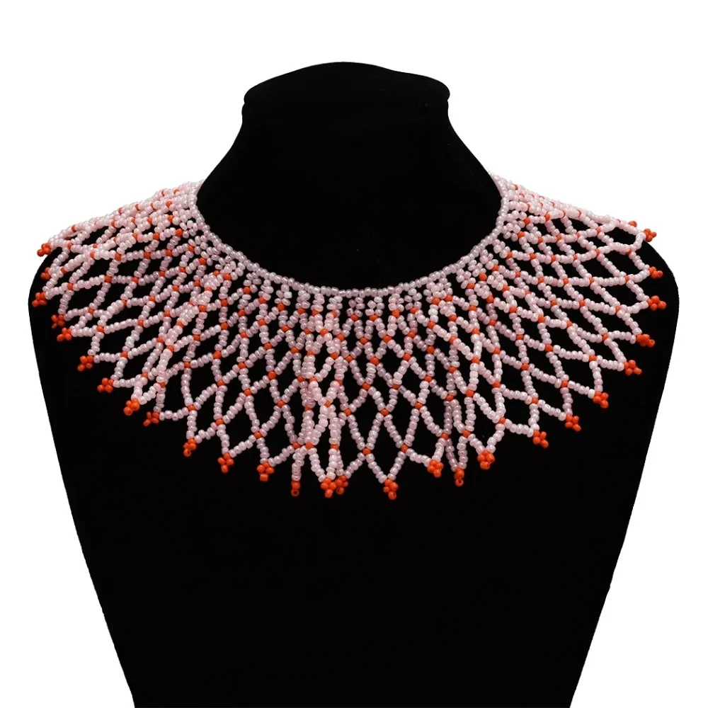 African Pink Bib Statement Collar Choker Necklaces for Women Boho Ethnic Turkish Tribal Beaded Necklace Handmade Birthday Gift
African Pink Bib Statement Collar Choker Necklaces for Women Boho Ethnic Turkish Tribal Beaded Necklace Handmade Birthday Gift