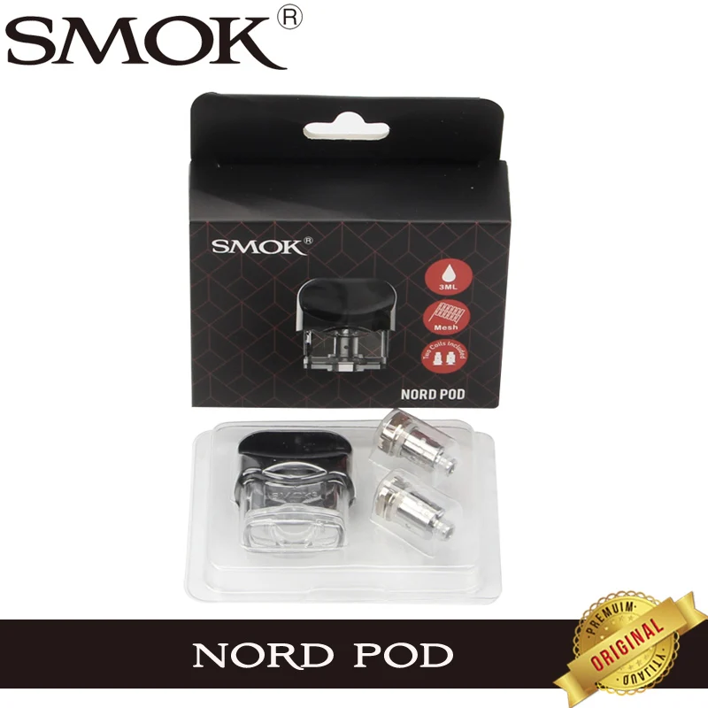 Original Smok Nord Replacement Pod 3ml Atomizer with 0.6ohm mesh Coil and 1.4ohm regular Coil MTL For Smok Nord Kit
Original Smok Nord Replacement Pod 3ml Atomizer with 0.6ohm mesh Coil and 1.4ohm regular Coil MTL For Smok Nord Kit
