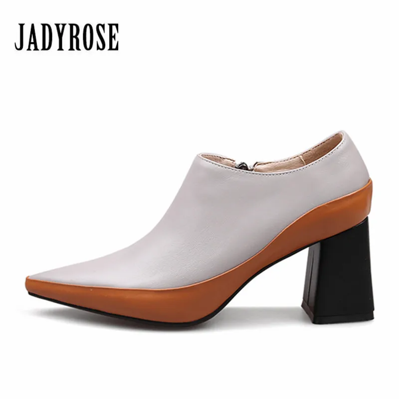 Jady Rose 2020 New Design Women Ankle Boots Pointed Toe Shallow Autumn Chelsea Botas Mujer 7CM Chunky High Heels Women Pumps
Jady Rose 2020 New Design Women Ankle Boots Pointed Toe Shallow Autumn Chelsea Botas Mujer 7CM Chunky High Heels Women Pumps