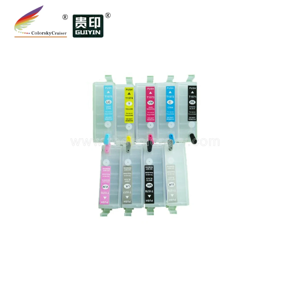 (RCE-157) Заправляемый картридж с чернилами для Epson Stylus Photo R3000 3000 T157 T157120 T157220 T157320 T157420 T157520 T157620
(RCE-157) Заправляемый картридж с чернилами для Epson Stylus Photo R3000 3000 T157 T157120 T157220 T157320 T157420 T157520 T157620