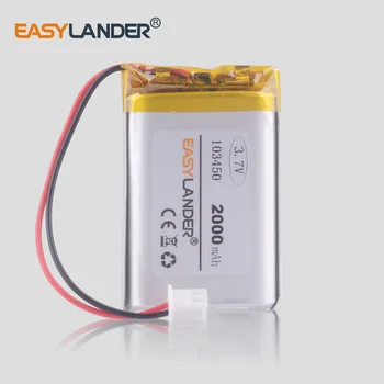 3.7V 2000mAh 103450 Lithium Polymer Rechargeable DIY Battery For Mp3 GPS PSP phone power bank electronic part Speaker LED
3.7V 2000mAh 103450 Lithium Polymer Rechargeable DIY Battery For Mp3 GPS PSP phone power bank electronic part Speaker LED