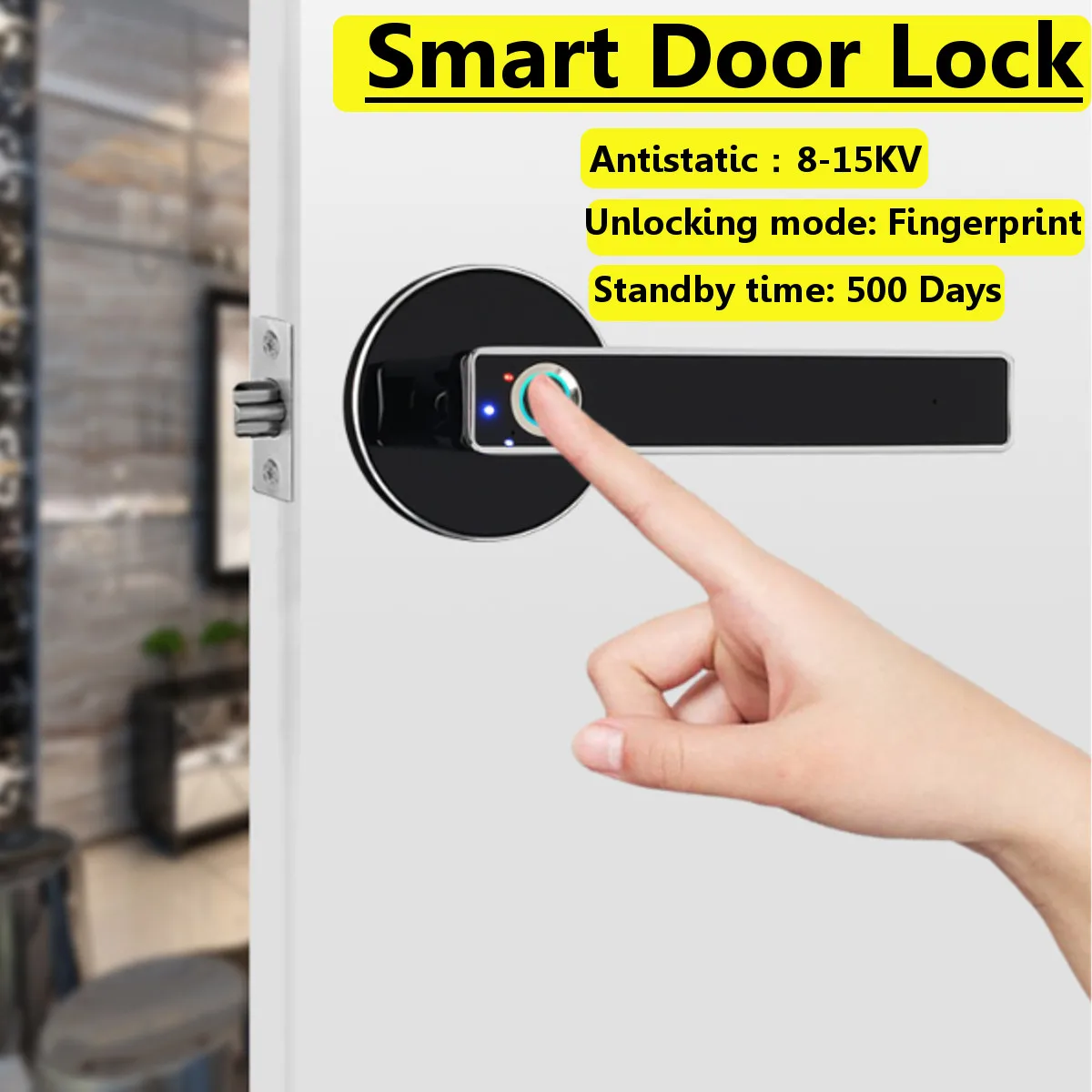 Biometric Lock Semiconductor Fingerprint Lock Smart Door Lock Stainless Steel Automatic Security Door Electronic Lock
Biometric Lock Semiconductor Fingerprint Lock Smart Door Lock Stainless Steel Automatic Security Door Electronic Lock