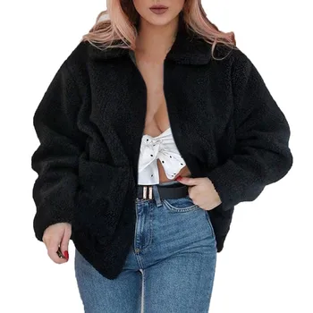 Winter Jacket Coat Nice New Fashion Fuzzy Fleece Overcoat Faux Fur Women Fleece Female Parkas Coat With Pocket Casaco Feminino
Winter Jacket Coat Nice New Fashion Fuzzy Fleece Overcoat Faux Fur Women Fleece Female Parkas Coat With Pocket Casaco Feminino