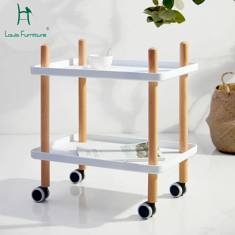 Louis Fashion Mini Movable Corner Several Nordic Living Room Sofa Cabinet Bedside Creative Small Family Trolley Tea Table | Мебель