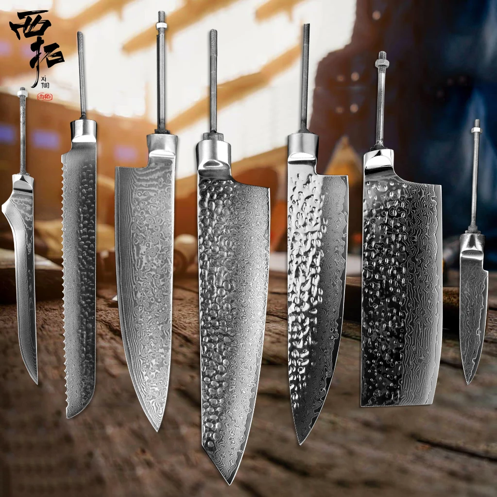 XTUO Damascus Steel Chef Knife Forged Antistick Boning Fruit Cut Meat Bread Sharp Blank Craftsman Handmade Handle Semi-finished
XTUO Damascus Steel Chef Knife Forged Antistick Boning Fruit Cut Meat Bread Sharp Blank Craftsman Handmade Handle Semi-finished