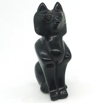Fox Statue Natural Stone Black Obsidian Carved Crystal Healig Figurine Home Decor 3"
Fox Statue Natural Stone Black Obsidian Carved Crystal Healig Figurine Home Decor 3"
