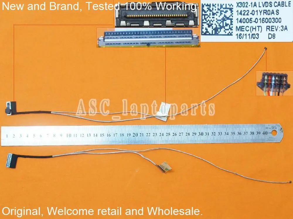 New Original LCD LED Video Flex Cable For Asus X302LA-1A 30Pin Laptop Screen Display Cable 1422-01YR0AS 14005-01600300
New Original LCD LED Video Flex Cable For Asus X302LA-1A 30Pin Laptop Screen Display Cable 1422-01YR0AS 14005-01600300