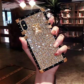 Rivet Square Bling Glitter Powder Case For iPhone 11 Pro XS Max XR X 8 7 6 Plus SE Samsung Galaxy NOTE 10 9 8 S20 S10E/9/8 Plus
Rivet Square Bling Glitter Powder Case For iPhone 11 Pro XS Max XR X 8 7 6 Plus SE Samsung Galaxy NOTE 10 9 8 S20 S10E/9/8 Plus