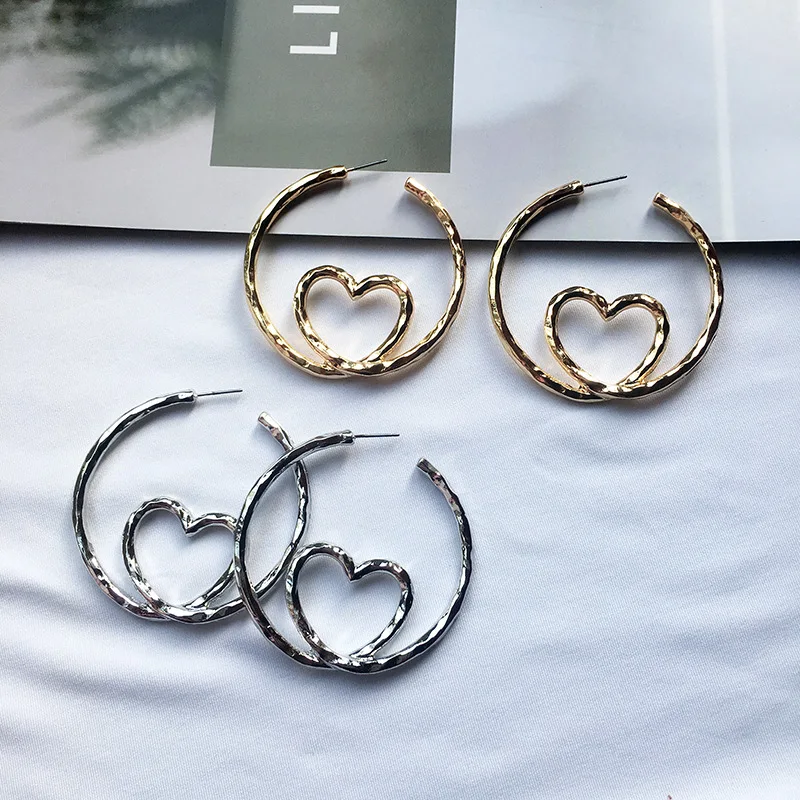 Legenstar 2019 New Fashion Hammered Earring For Womens Gold Color Meatal Jewelry Heart Geometric Hoop Statement Earrings
Legenstar 2019 New Fashion Hammered Earring For Womens Gold Color Meatal Jewelry Heart Geometric Hoop Statement Earrings