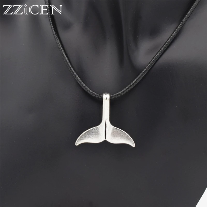 Fashion 2018 Antique Silver Big Animal Whale Tail Charm Pendant Gift Leather Cord Chain Necklace for Men Women Unique Jewelry
Fashion 2018 Antique Silver Big Animal Whale Tail Charm Pendant Gift Leather Cord Chain Necklace for Men Women Unique Jewelry
