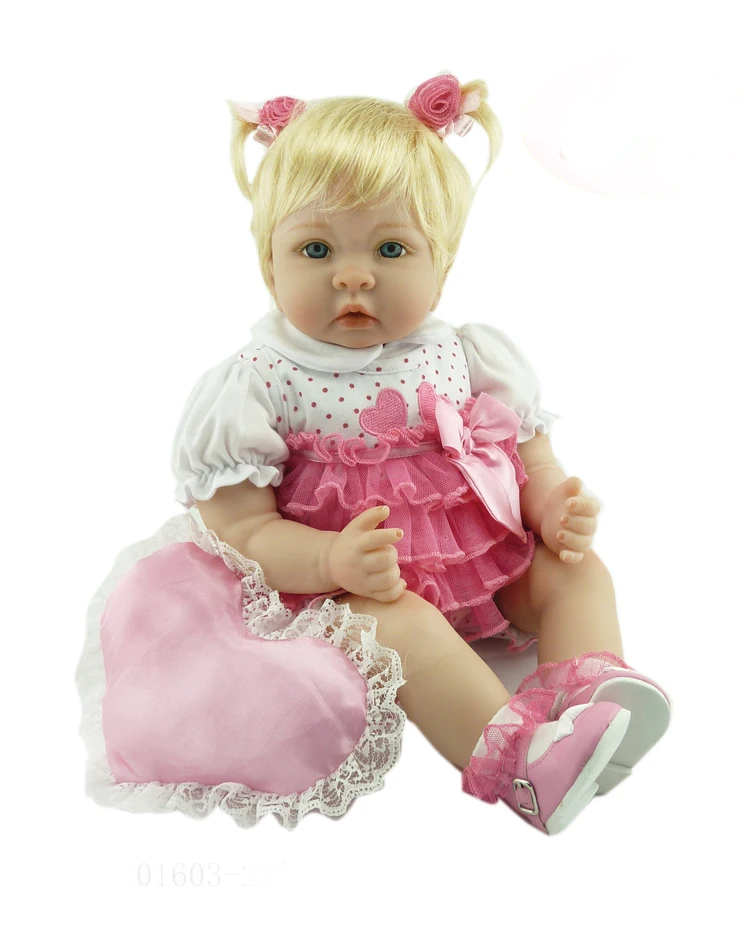 22" blond hair bebe girl doll reborn silicone vinyl reborn babies dolls for children gift baby alive bonecas reborn
22" blond hair bebe girl doll reborn silicone vinyl reborn babies dolls for children gift baby alive bonecas reborn