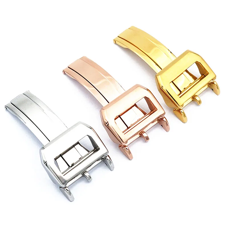Watch accessories 18mm buckle stainless steel for IWC pilot Portuguese buckle wear butterfly buckle
Watch accessories 18mm buckle stainless steel for IWC pilot Portuguese buckle wear butterfly buckle
