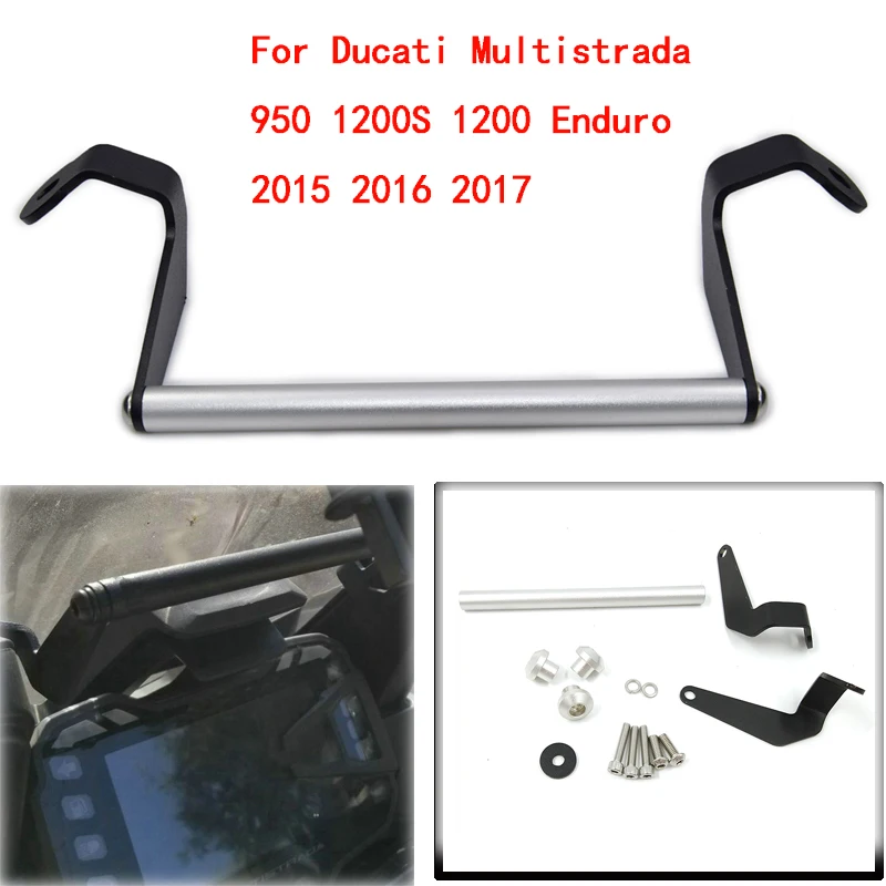 MTImport GPS Smart Phone Navigation Mount Mounting Bracket Adapter Holder For Ducati Multistrada 950 1200S 1200 Enduro 2015-2017
MTImport GPS Smart Phone Navigation Mount Mounting Bracket Adapter Holder For Ducati Multistrada 950 1200S 1200 Enduro 2015-2017