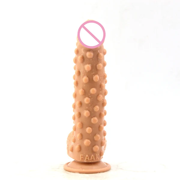 Imitate Animal Sea Cucumber Design Silicone Dildo With Highly Simulated Realistic Testis&Glan Sex Toy For Woman Suction Cup