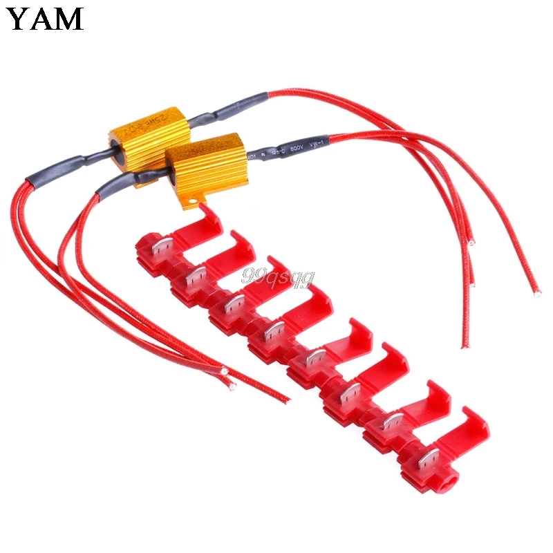 2Pcs LED DRL Fog Light Canbus 25W 6.8Ohm Gold Load Resistor Decoder Fast Wiring Car Light Source Drop shipping
2Pcs LED DRL Fog Light Canbus 25W 6.8Ohm Gold Load Resistor Decoder Fast Wiring Car Light Source Drop shipping