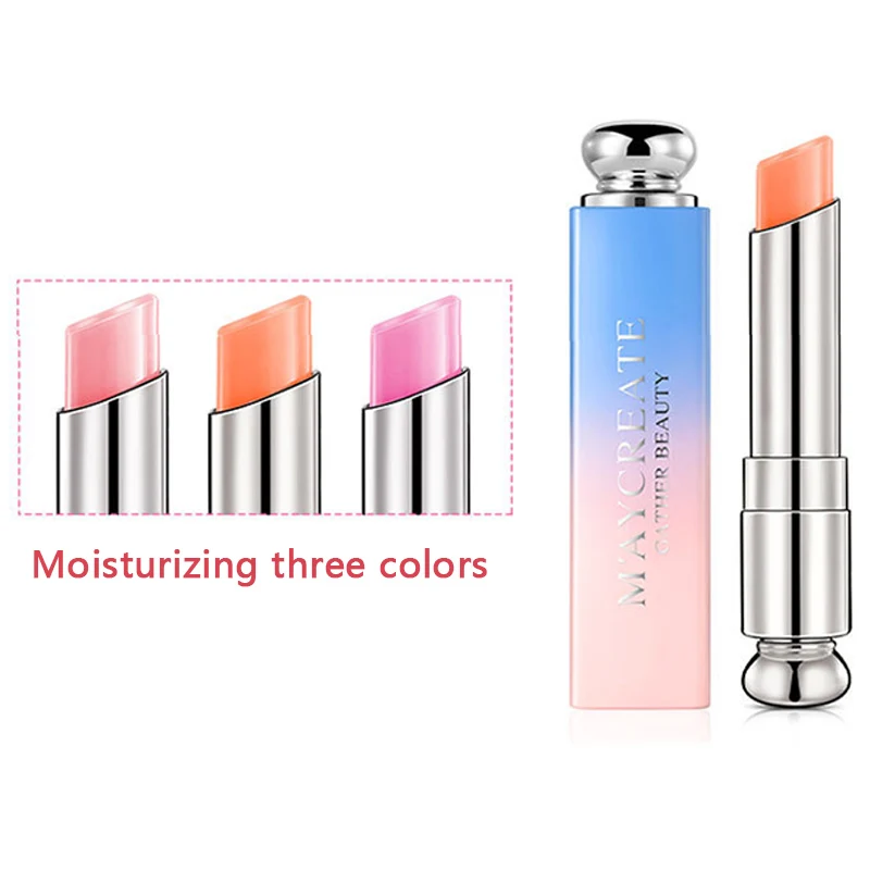 3 Shade Nude Color Moisturizer Lipsticks Beauty Bright Crystal Jelly Lipstick Magic Temperature Change Color Lip Balm Makeup
3 Shade Nude Color Moisturizer Lipsticks Beauty Bright Crystal Jelly Lipstick Magic Temperature Change Color Lip Balm Makeup