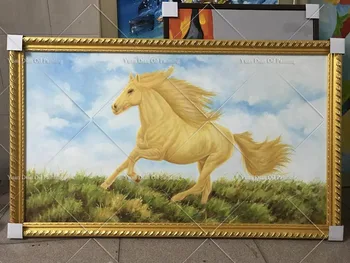 Hot Sell Gold Horse Oil painting 100% Handmade Wall Painting Butterfly Wall Art Oil Painting On Canvas For Living Room Decor
Hot Sell Gold Horse Oil painting 100% Handmade Wall Painting Butterfly Wall Art Oil Painting On Canvas For Living Room Decor