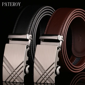 PATEROY Cow Genuine Leather Belts for Men High Quality Male Automatic Buckle belt Designer Luxury Ceinture Homme Cinto Masculino
PATEROY Cow Genuine Leather Belts for Men High Quality Male Automatic Buckle belt Designer Luxury Ceinture Homme Cinto Masculino