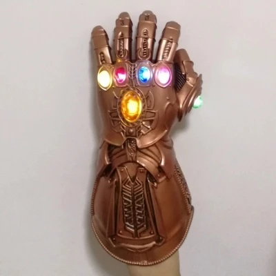 Infinity Gauntlet Avengers Infinity War LED Light Thanos Gloves Cosplay LED PVC Gloves Latex Mask Gift Halloween Props Deluxe
Infinity Gauntlet Avengers Infinity War LED Light Thanos Gloves Cosplay LED PVC Gloves Latex Mask Gift Halloween Props Deluxe